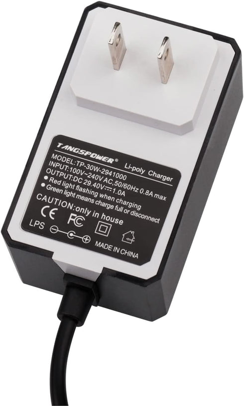 29.4V Charger AC DC 24V Power Adapter Charger 1A Replasement dc 29.4v/0.4a 25.2V 25.9V 7S Lithium Battery Pack...