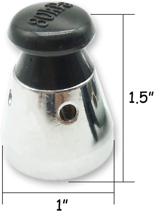TIHOOD 3PCS Universal Pressure Cooker Relief Jigger Valve 1.5 Inch High Black...