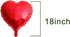 Finypa 25pcs Heart Shape Foil Mylar Balloons Red 18" for Valentine's Day Birthday Party Decorations, Wedding Decor, Engagement,Holiday (Red)...