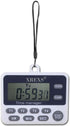 XREXS 4-Channel Digital Kitchen Timer Clock with Large LCD Display, 4 Groups Simultaneous Timing Countdown Up Pocket Timer, Magnetic Attachable (B...