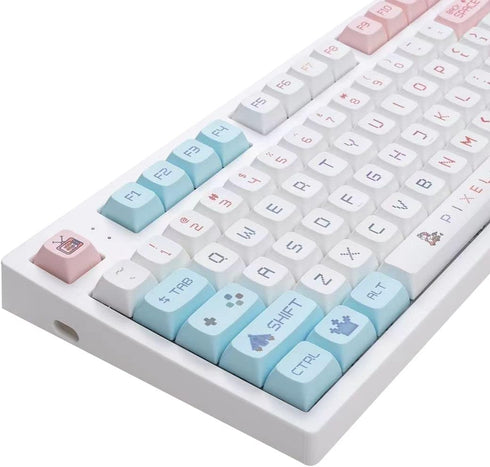 Keycap, Pixel Theme, XDA High,Keyboard Cap 64/75/87/96/98/mechanical Keyboard,PBT Material 125 Keys...