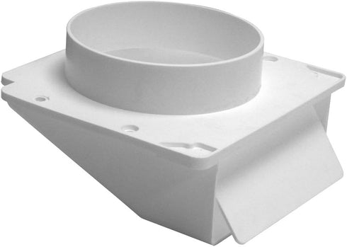 Lambro 153W White Plastic Under Eave Vent, 3-Inch