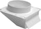 Lambro 153W White Plastic Under Eave Vent, 3-Inch