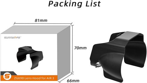 Taoke Gimbal Camera Anti-Glare Lens Cap compatible with DJI Mavic Air 3 Lens Hood-Lens Cap...