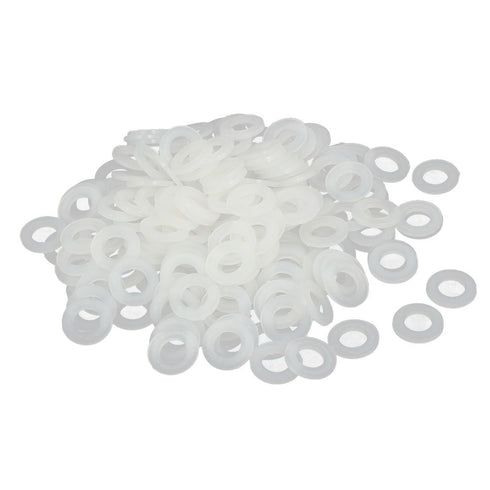 uxcell M6 x 12mm x 1.2mm Nylon Flat Insulating Washers Gaskets Spacers Fastener for Faucet Pipe Water Hose White 200PCS...