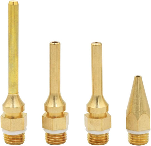 Eyech 4 pack Interchangeable Hot Glue Gun Nozzles Copper Glue Gun Nozzle Assortment Set for Melting Glue Gun Use Craft Repair Tool 2.0x70mm 2.0x50...