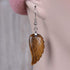 Gemstone Crystal Healing Reiki Chakra Handmade Angel Wing Dangle Earrings...