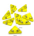 Triangle Paper Clip, Document Clip, Bookmarks, Office Paper Clamps, Binder, Reading, Snack, Set of 8 Clips (Transparent Yellow)...