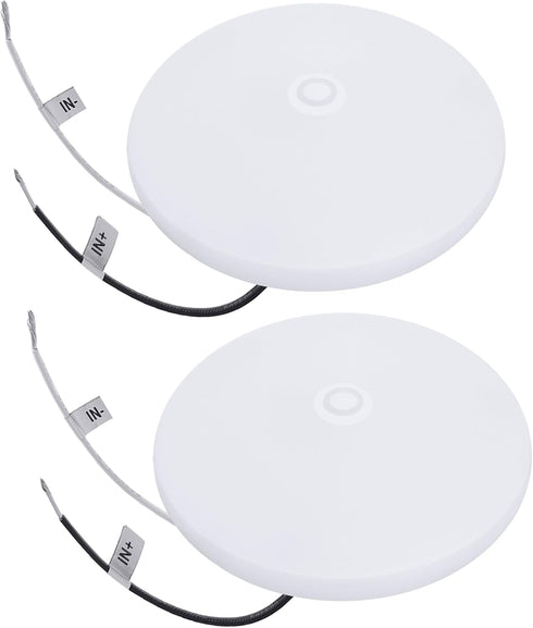 Facon 2-Pack Ultra Slim 4.5'' 12V RV Puck Lights w/Switch, SY-SM45 4000K Cool White LED Interior Lights for RVs, Camper Van, Boats, 12V Dome Light...