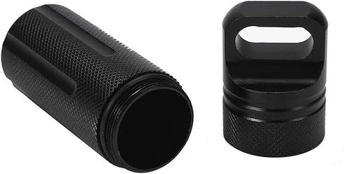 Keychain Container, Pill Containers, Pill Storage Case Keychain, Waterproof Airtight Bottle, Dry Box for Men Women Outdoor Travel Camping Tool (Bl...