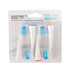 Voom Sonic Pro 7 Series Replacement Brush Heads Advanced Bristle Technology Soft Dupont Nylon Bristles Oral Care - White - Pack of 4...
