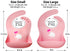 2-Pack Waterproof Silicone Baby Bib Lightweight Comfortable Easy-Wipe Clean (Purple/Light Pink, Large)...