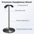 Headphone Holder Stand for Desk, Gaming Headset Stand with Solid Heavy Base, Hook for All Headphone Sizes, Gaming Desk Accessories, Easy to Instal...