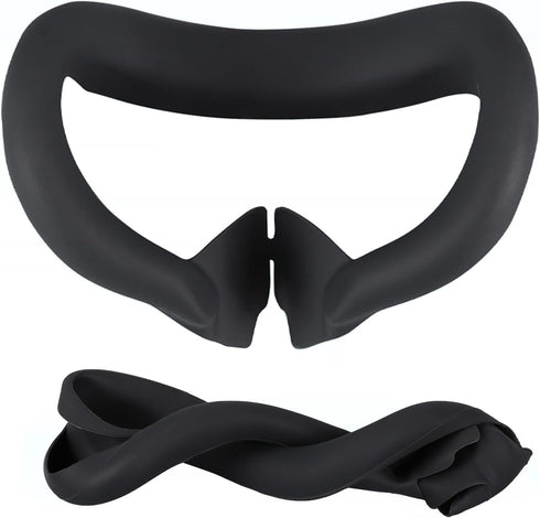 Silicone Case for Meta Quest 3?Enhanced VR Experience MetaQuest 3 face Cushion-Sweatproof and Light-Blocking Washable VR Face Plate Mask Accessori...