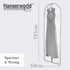 HANGERWORLD 72inch Long Dress Bag Garment Protector Covers - Pack of 3, Showerproof Clear PEVA Plastic, Mixed Color Trim...