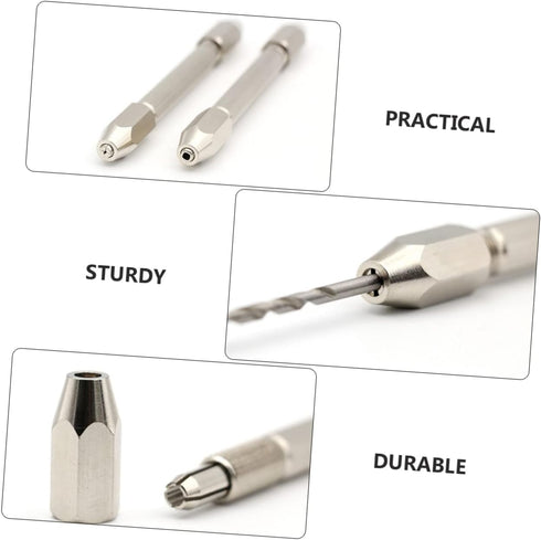 DOITOOL 6 Pcs Drill Model Mini Vise Mini Tools Pin Vise Hand T Tool Hand Auger Miniatures Miniature Tools Pin Vice Wire Tool Double Ended Pin Vise...