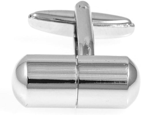 Pill Holder Pharmacist Doctor MD Pair Cufflinks in a Presentation Gift Box & Polishing Cloth...