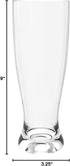 QG 25 oz Unbreakable BPA Free Plastic Pilsner Beer glass | Set of 4 Clear...