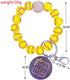 COLORFUL BLING Sports Lover Baseball Softball Bracelet,Handmade Braided Sports Bracelets,Beaded Ball Charm Bracelets...