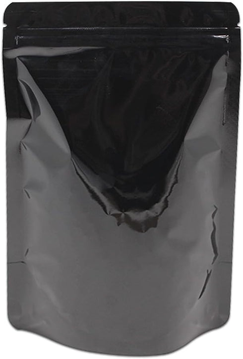 FERENLI 100 Pieces Resealable Mylar Bags Stand Up Foil Pouch for Zip Aluminium Foil Lock Food Storage Packaging Airtight Zipper Pouches (3.3x5.1 i...