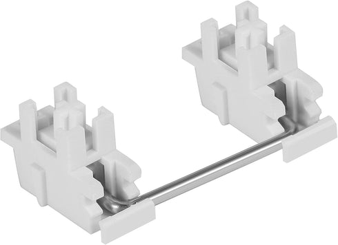 ZugGear White Plate Mount Stabilizers 2U 6.25U 7U for Cherry MX Compatible Mechanical Keyboards (DUROCK White Plate Mount 60/87 Keyboard Kit)...