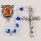 6MM BLUE ST. DYMPHNA ROSARY...