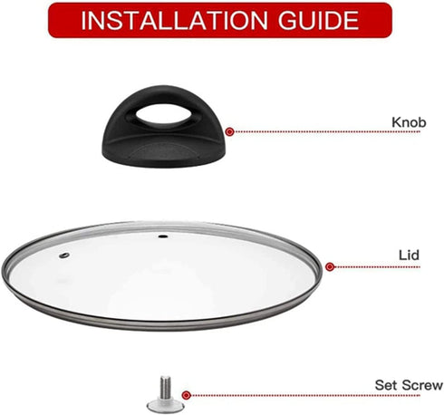Universal Pot Lid Replacement Knob for rival crockpot Replacement Parts Pan Lid Hoding Handle Replacement Compatible with Kitchen Cookware Cassero...