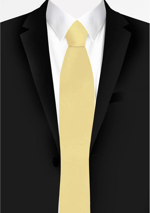 Men's Pre-Tied Solid Color Zipper Neck Tie...