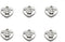 ALIMITOPIA 30pcs Heart Shape Pet Paw Print Best Friend Paw in Heart Lettering Charm Double-sided Pendant for DIY Bracelet Necklace DIY Jewelry Mak...