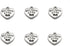 ALIMITOPIA 30pcs Heart Shape Pet Paw Print Best Friend Paw in Heart Lettering Charm Double-sided Pendant for DIY Bracelet Necklace DIY Jewelry Mak...