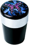 Car Trash Can with Lid and Blue LED Light, Mini Auto Garbage Can Portable, Leakproof Vehicle Trash Bin, Trash Cup Smell Proof Can for Automotive C...