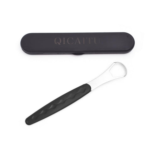 2 Pcs New Version Tongue Scrapers Cleaner for Adults & Kids, Medical Grade Metal Tongue Brushes Set for Fresh Breath Dental Eliminate Bad Breath i...