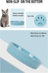 Slow Feeder Cat Bowls, Ceramic Fun Slow Eater Bowl for Cats (Turquoise)...