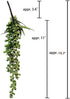FLIPPED 3 Pack Artificial Plant Succulent Plants Hanging String Pearls Plant Fake Lover Tears Plants ((Green&13.7 in)...