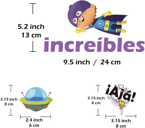 Spanish Super Theme Hero Classroom Bulletin Board Decorations School Decor Cutouts Classroom Motivational Bulletin Board Décor...