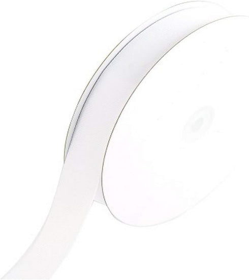 Creative Ideas GRO0708-029 7/8-Inch Solid Grosgrain Ribbon, 50-Yard, White...