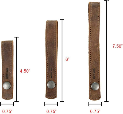 Hide & Drink, Leather Curtain Tieback (6 Pack), for Thin or Thick Window Drapes, Home & Office Decoration, Accessories, Handmade Includes 101 Year...