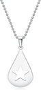 Guitar Pick Star Necklace Solid Stainless Ball Chain Guitar Pick Gift Jewellery...