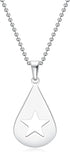 Guitar Pick Star Necklace Solid Stainless Ball Chain Guitar Pick Gift Jewellery...