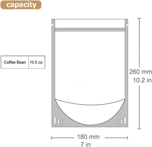 Clear Zipper Stand Up Pouch Bag,100Pcs 7.0x10.2 Heat Sealable Zip Lock Snack Food Tea Packing Pouches (7.0W x 10.2L, 100)...