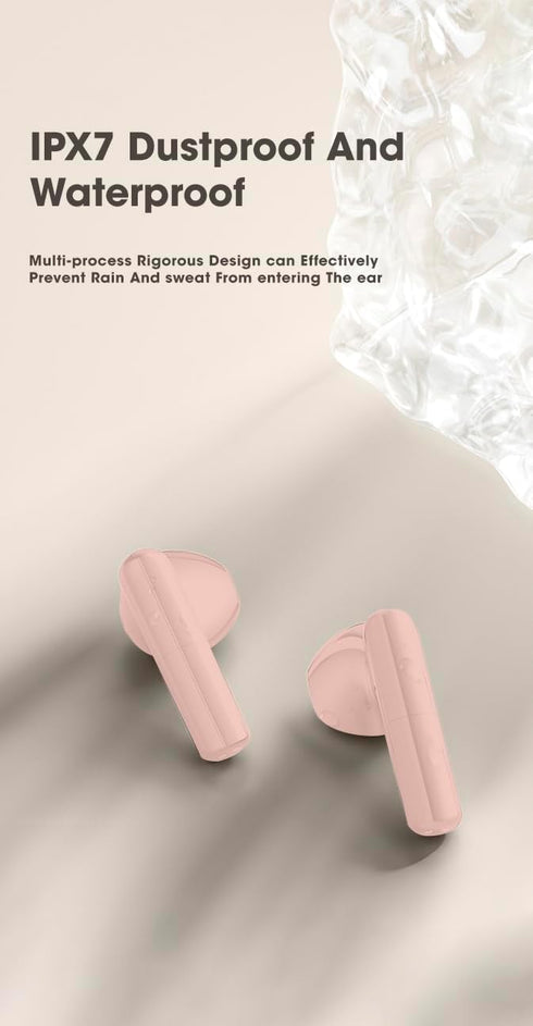 Acuvar in-Ear Wireless Bluetooth 5.2 Headphones, Earbuds IPX7 Waterproof with Microphone Rechargeable USB C Case LCD Display for Smartphones iOS A...