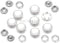 CRAFTMEMORE 20 Sets 10.5MM Cloudy White Pearl Snaps Fasteners Pearl-Like Button for Western Shirt Clothes Popper Studs (Cloudy White)...