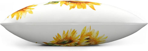 VARUN Sunflowers Pillowcases Yellow Flowers Golden Butterfly in a Rusty Iron Bucket Pillow Case Decorative Throw Pillow Cover for Home Sofa Office...