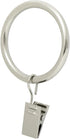 Ivilon Drapery Curtain Clip Rings - Clips Ring for Curtain Panels 1.7", Set of 14 - Brushed Nickel...