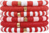 COLORFUL BLING 6Pcs/Set Bohemia Heishi Clay Surfer Bead Stretch Bracelets Vinyl Disc Polymer Stackable Layering Bracelet Set Preppy Summer Beach J...