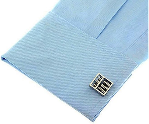 Abacus Cufflinks Beads Really Moves Pair Cufflinks a Counting Frame Nepohualtzintzin Suanpan...