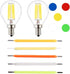 Edison Bulb LED Filament Lamp Parts, DC3V DC12V LED Chip Incandescent Light LED Bead Light Accessories Diodes for Repair LED Bulb Tubt(Warm Light)...