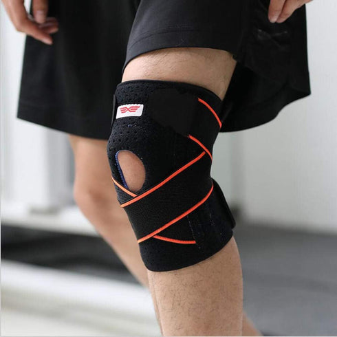 2020 Knee Sleeve, Knee Brace Compression Fit Support for Joint Pain and Arthritis Relief, Improved Circulation Compression - Single?Orange, One Si...