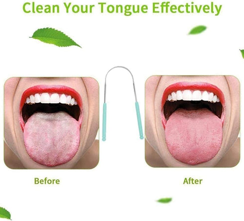1Pc 13 * 6.5cm Steel Tongue Scraper Tongue Cleaner Brush Tongue Clean O0J8 Toothbrush Tounge Tool Easy to Use Tongue Cleaner for Hygiene...