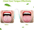 1Pc 13 * 6.5cm Steel Tongue Scraper Tongue Cleaner Brush Tongue Clean O0J8 Toothbrush Tounge Tool Easy to Use Tongue Cleaner for Hygiene...
